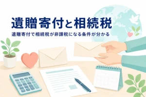 遺贈寄付と相続税の関係、寄付先が非課税になる条件を紹介する記事のアイキャッチ